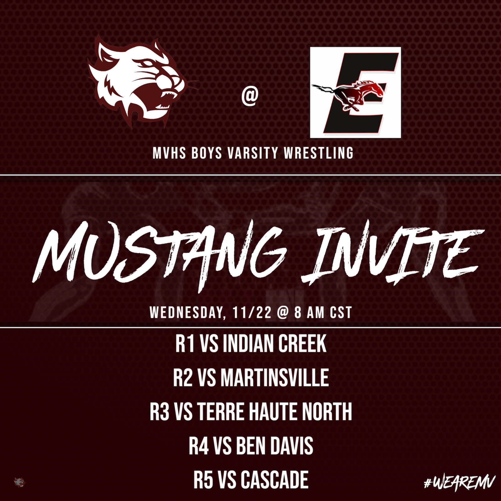 MVHS Boys Wrestling to Compete at Edgewood, 11/22 Mount Vernon High